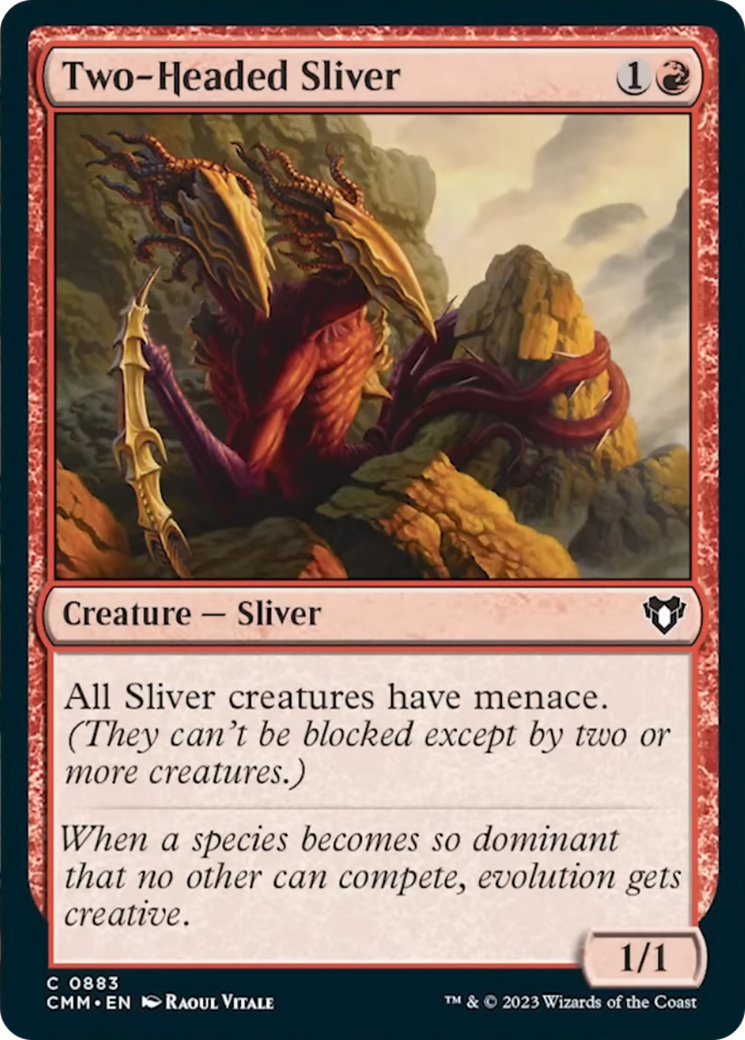 Two-Headed Sliver [Commander Masters] | Card Citadel