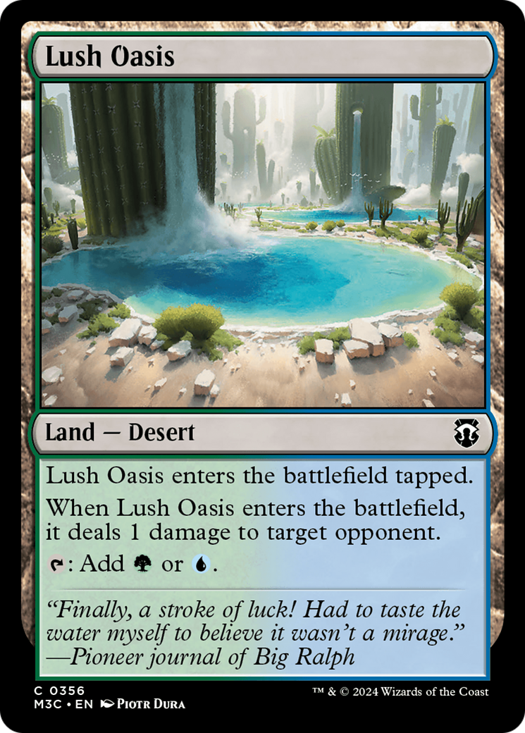 Lush Oasis (Ripple Foil) [Modern Horizons 3 Commander] | Card Citadel