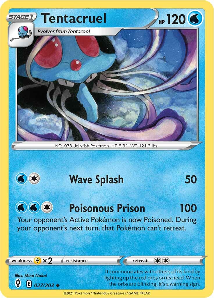 Tentacruel (027/203) [Sword & Shield: Evolving Skies] | Card Citadel