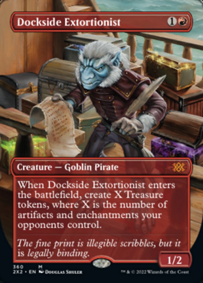 Dockside Extortionist (Borderless Alternate Art) [Double Masters 2022] | Card Citadel