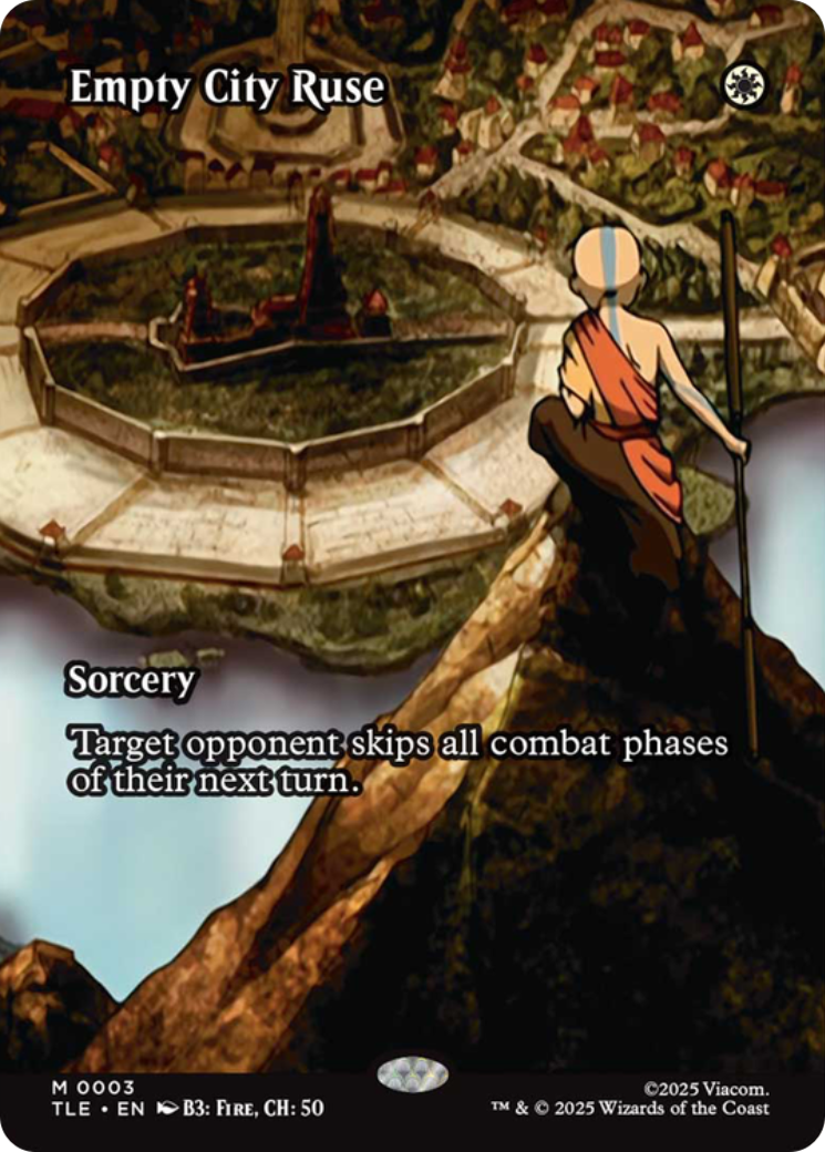 Empty City Ruse (Borderless) [Avatar: The Last Airbender: Eternal-Legal] | Card Citadel