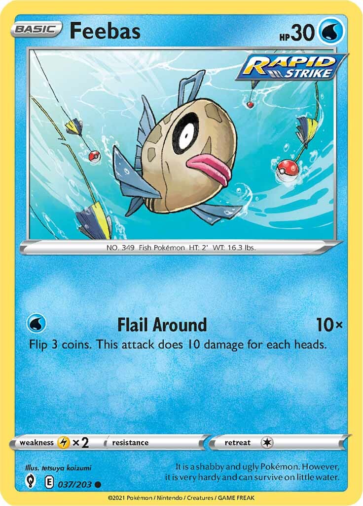 Feebas (037/203) [Sword & Shield: Evolving Skies] | Card Citadel