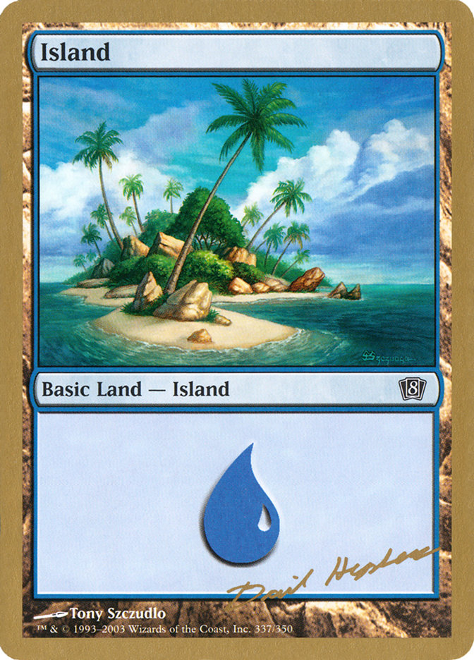 Island (dh337) (Dave Humpherys) [World Championship Decks 2003] | Card Citadel