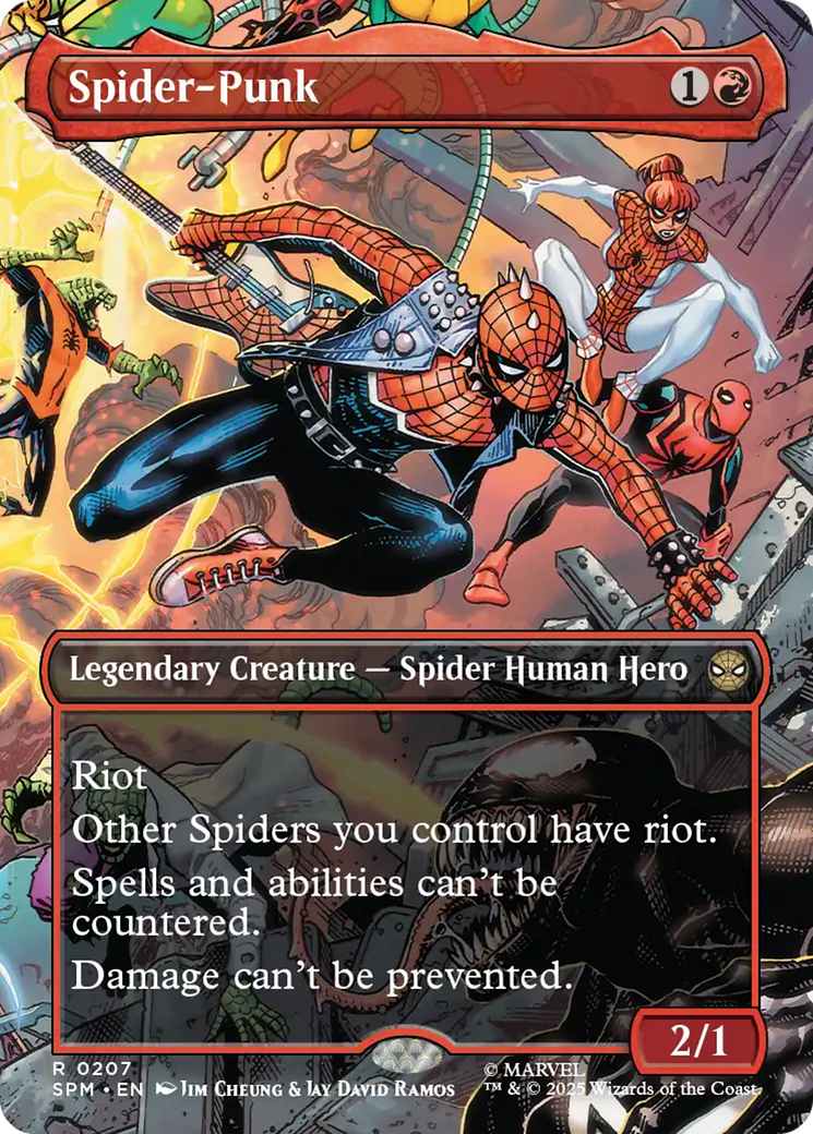 Spider-Punk (0207) (Borderless) [Marvel's Spider-Man] | Card Citadel