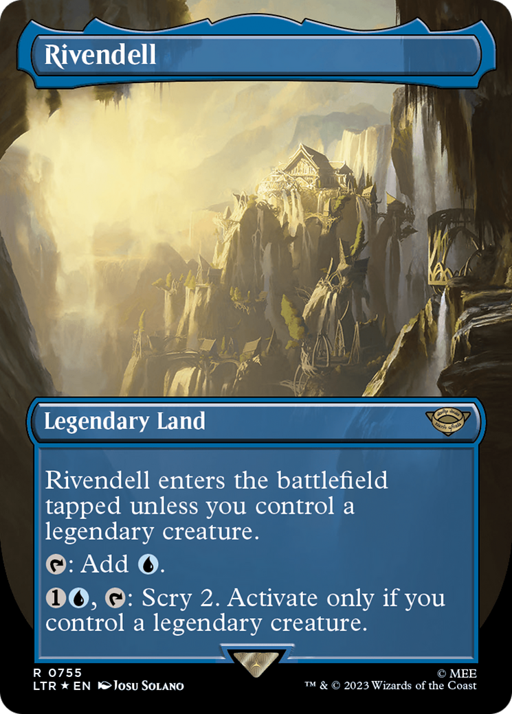 Rivendell (Borderless) (Surge Foil) [The Lord of the Rings: Tales of Middle-Earth] | Card Citadel