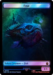 Fish // Mark of the Rani Double-Sided Token (Surge Foil) [Doctor Who Tokens] | Card Citadel