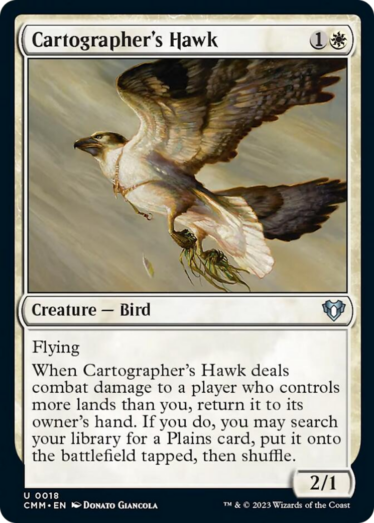 Cartographer's Hawk [Commander Masters] | Card Citadel