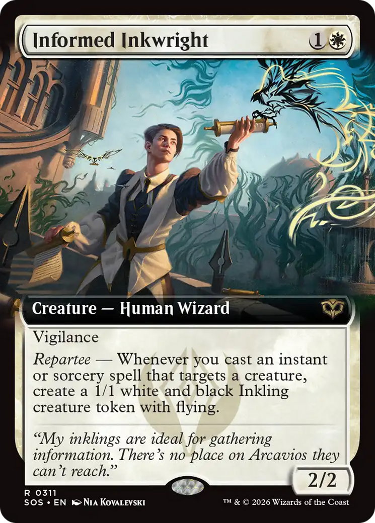 Informed Inkwright (Extended Art) [Secrets of Strixhaven] | Card Citadel