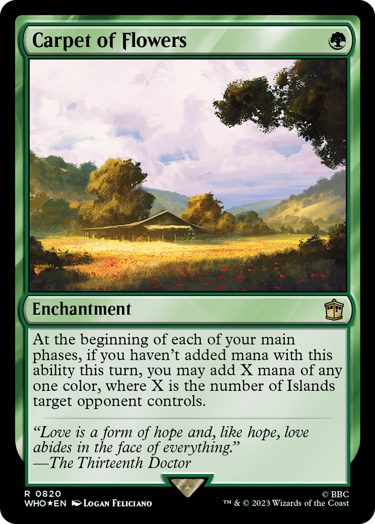 Carpet of Flowers (Surge Foil) [Doctor Who] | Card Citadel