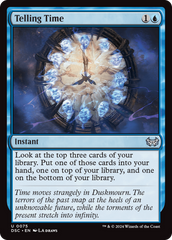 Telling Time [Duskmourn: House of Horror Commander] | Card Citadel