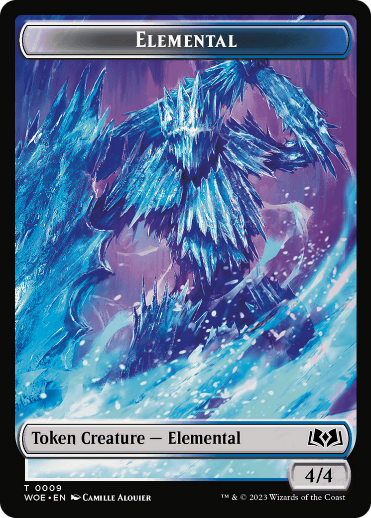 Elemental // Food (0013) Double-Sided Token [Wilds of Eldraine Tokens] | Card Citadel