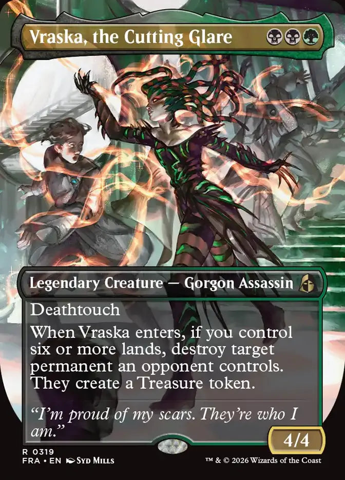 Vraska, the Cutting Glare [Reality Fracture] Borderless | Card Citadel
