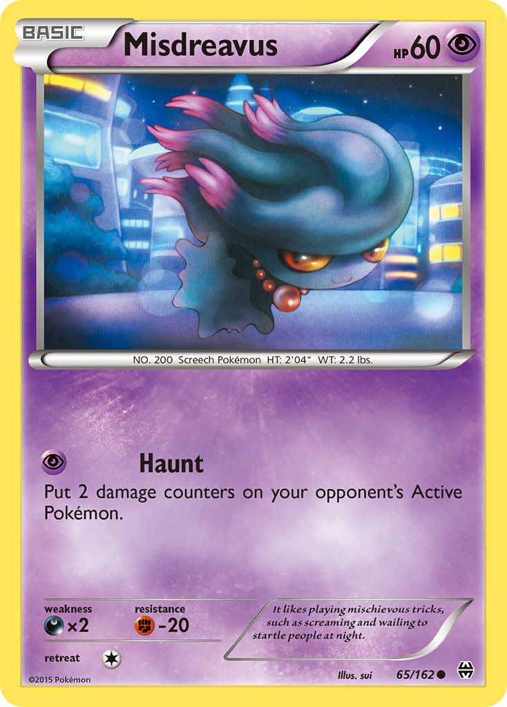 Misdreavus (65/162) [XY: BREAKthrough] | Card Citadel