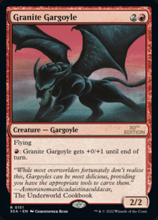 Granite Gargoyle [30th Anniversary Edition] | Card Citadel