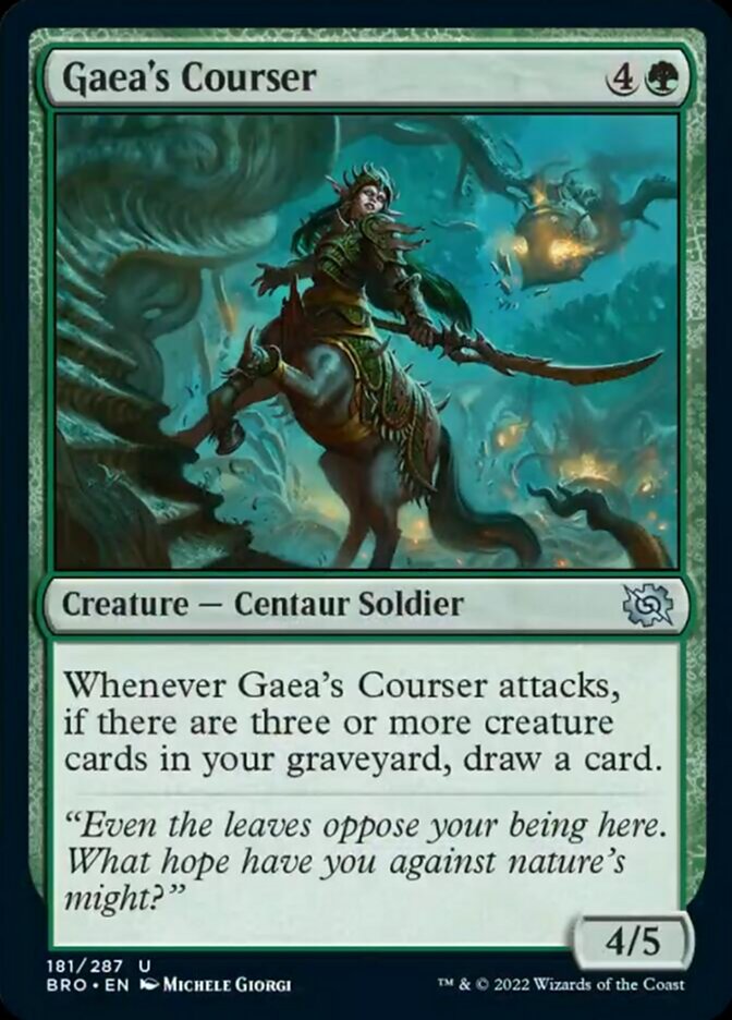 Gaea's Courser [The Brothers' War] | Card Citadel