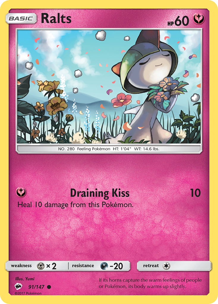 Ralts (91/147) [Sun & Moon: Burning Shadows] | Card Citadel