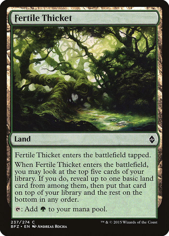 Fertile Thicket [Battle for Zendikar] | Card Citadel