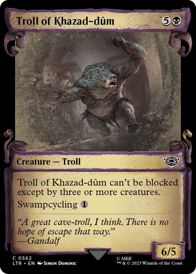 Troll of Khazad-dum [The Lord of the Rings: Tales of Middle-Earth Showcase Scrolls] | Card Citadel