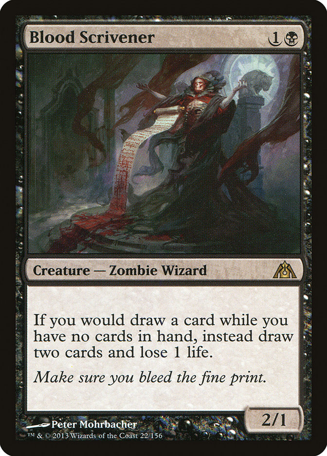 Blood Scrivener [Dragon's Maze] | Card Citadel