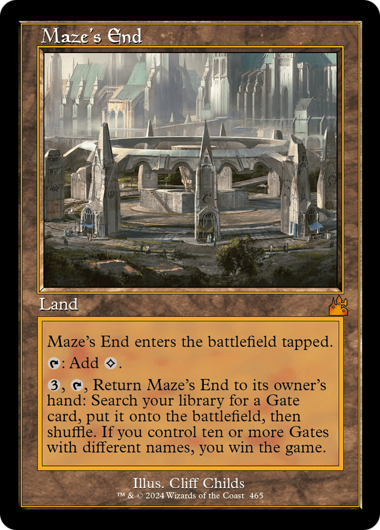 Maze's End (Retro Frame) [Ravnica Remastered] | Card Citadel