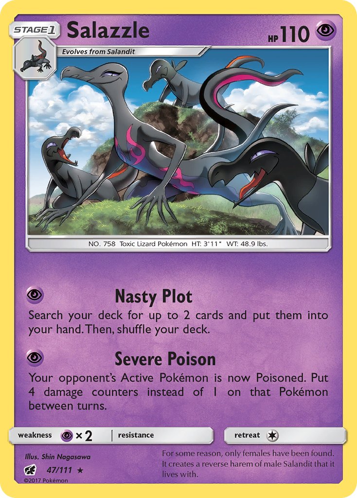 Salazzle (47/111) (Theme Deck Exclusive) [Sun & Moon: Crimson Invasion] | Card Citadel