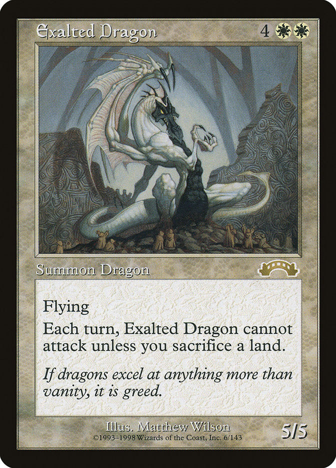 Exalted Dragon [Exodus] | Card Citadel