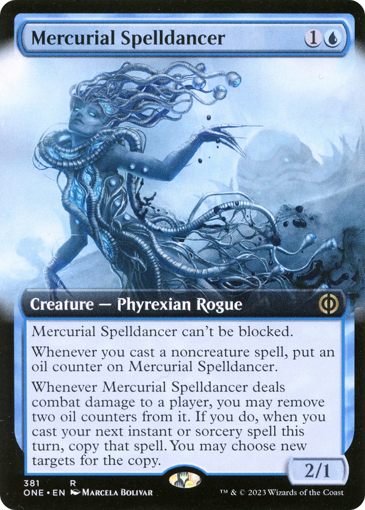 Mercurial Spelldancer (Extended Art) [Phyrexia: All Will Be One] | Card Citadel