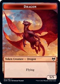 Dragon // Thopter Double-sided Token [Kaldheim Commander Tokens] | Card Citadel