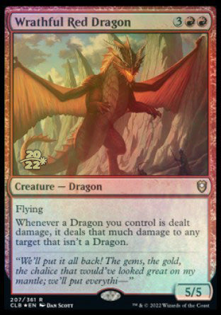 Wrathful Red Dragon [Commander Legends: Battle for Baldur's Gate Prerelease Promos] | Card Citadel