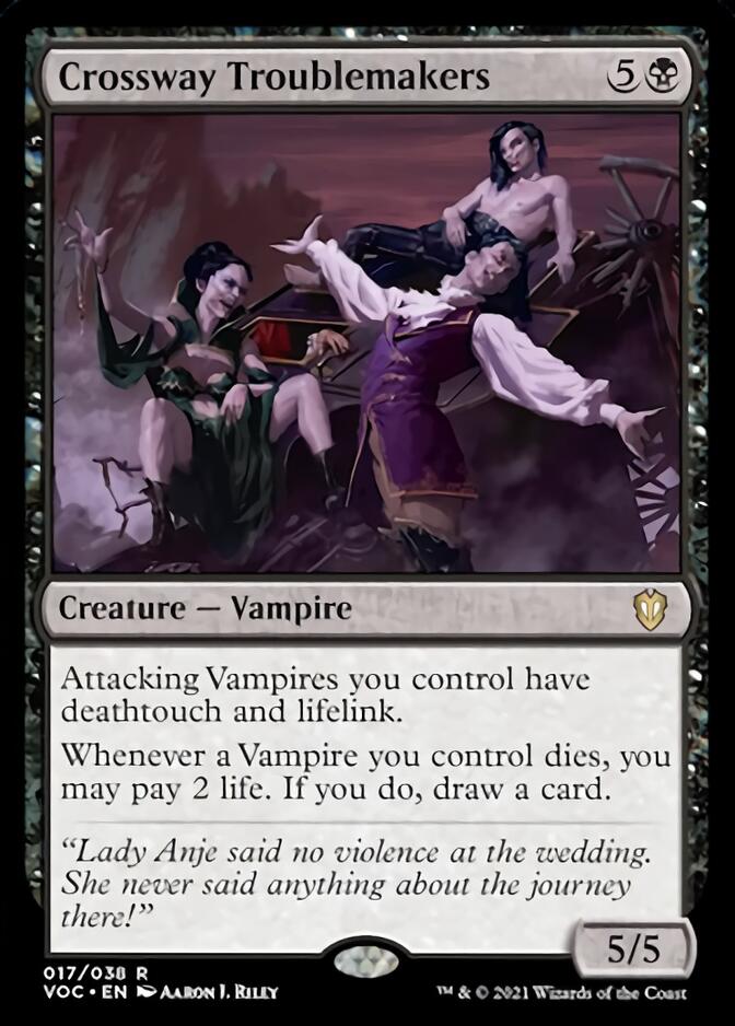 Crossway Troublemakers [Innistrad: Crimson Vow Commander] | Card Citadel