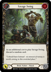 Savage Swing (Yellow) [U-WTR021] (Welcome to Rathe Unlimited)  Unlimited Rainbow Foil | Card Citadel