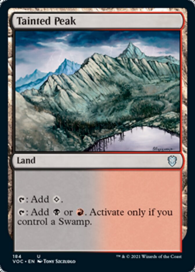 Tainted Peak [Innistrad: Crimson Vow Commander] | Card Citadel