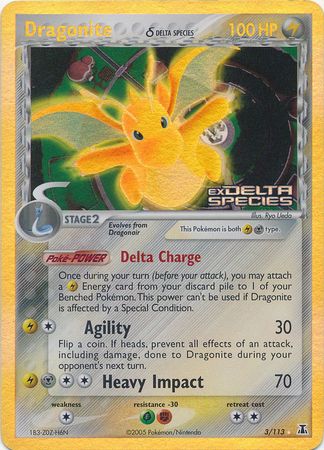 Dragonite (3/113) (Delta Species) (Stamped) [EX: Delta Species] | Card Citadel