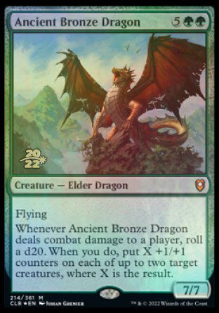Ancient Bronze Dragon [Commander Legends: Battle for Baldur's Gate Prerelease Promos] | Card Citadel