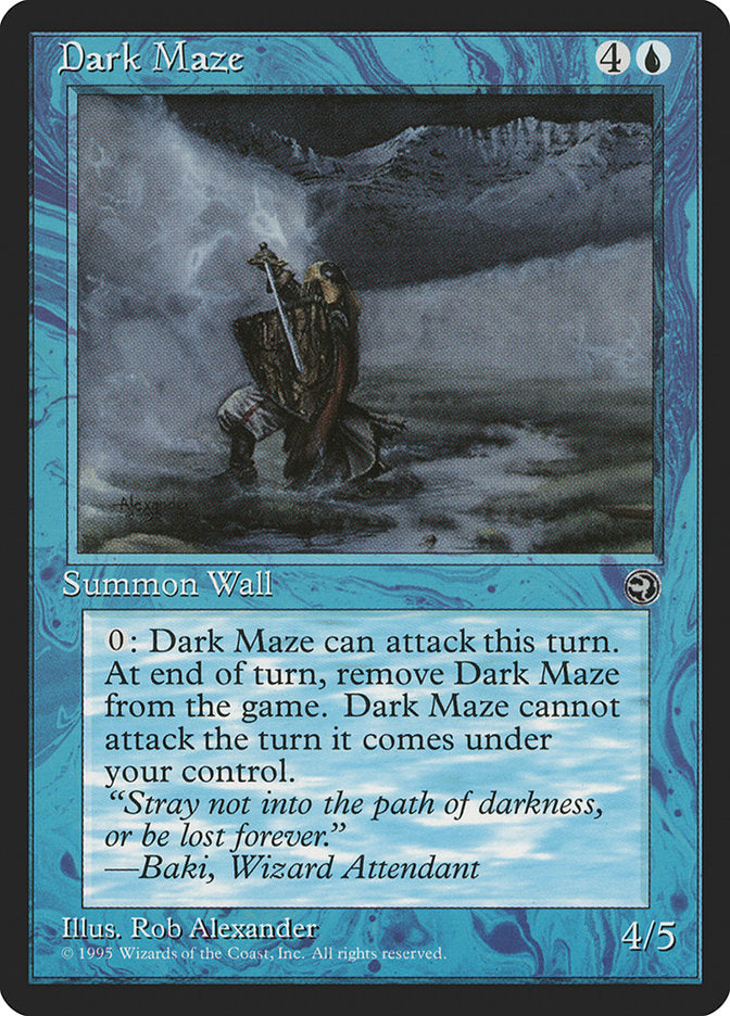 Dark Maze (Baki Flavor Text) [Homelands] | Card Citadel