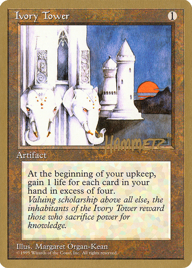 Ivory Tower (Shawn "Hammer" Regnier) [Pro Tour Collector Set] | Card Citadel