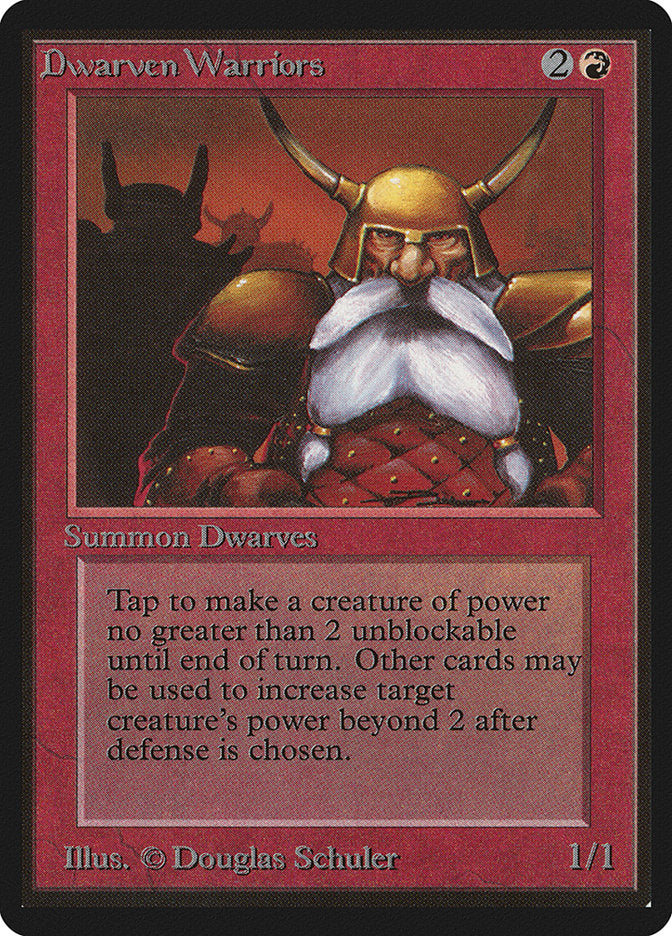 Dwarven Warriors [Limited Edition Beta] | Card Citadel