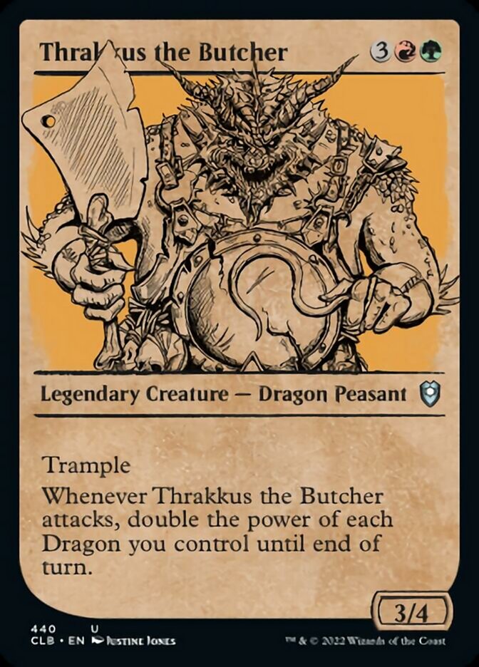 Thrakkus the Butcher (Showcase) [Commander Legends: Battle for Baldur's Gate] | Card Citadel