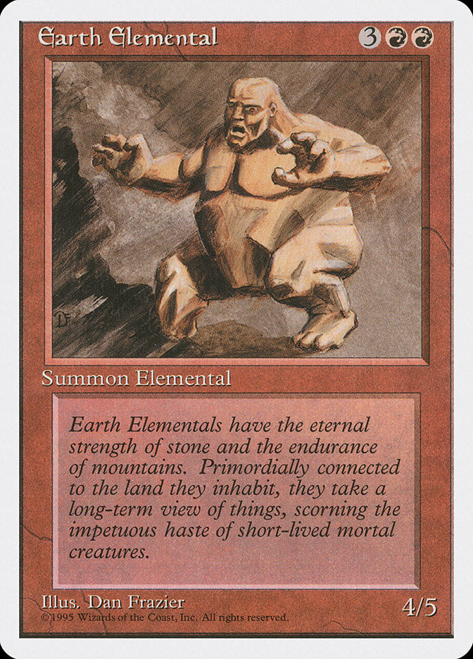 Earth Elemental [Fourth Edition] | Card Citadel