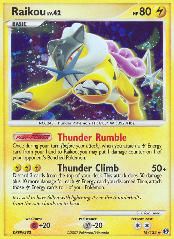 Raikou (16/132) [Diamond & Pearl: Secret Wonders] | Card Citadel