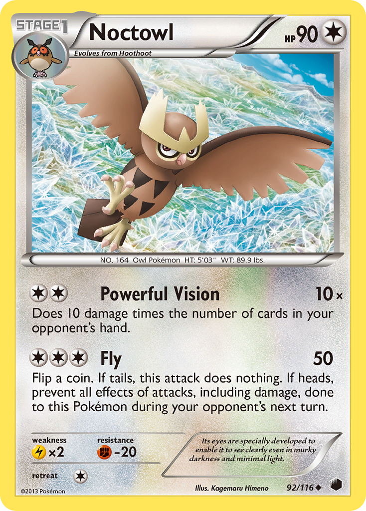 Noctowl (92/116) [Black & White: Plasma Freeze] | Card Citadel