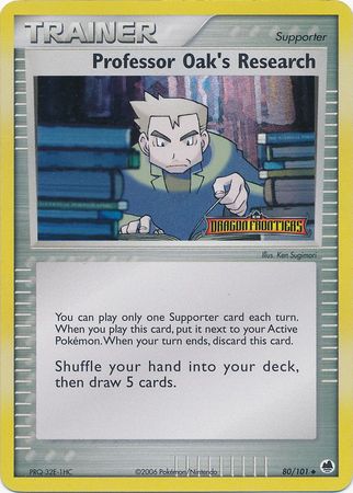 Professor Oak's Research (80/101) (Stamped) [EX: Dragon Frontiers] | Card Citadel