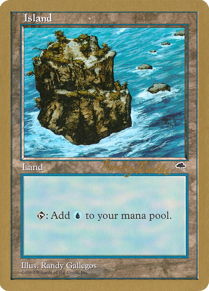 Island (rb335) (Randy Buehler) [World Championship Decks 1998] | Card Citadel
