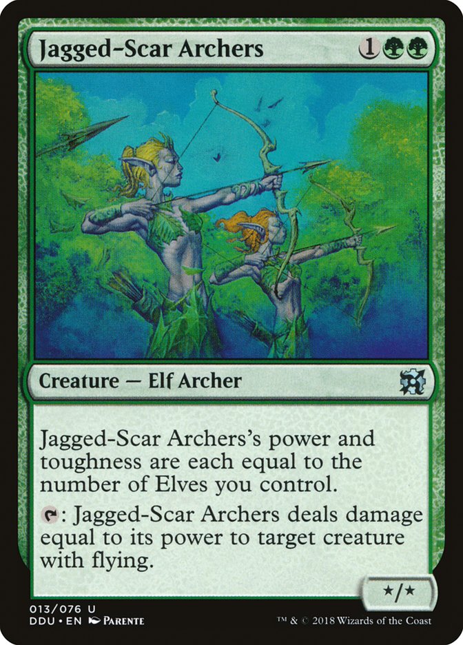 Jagged-Scar Archers [Duel Decks: Elves vs. Inventors] | Card Citadel