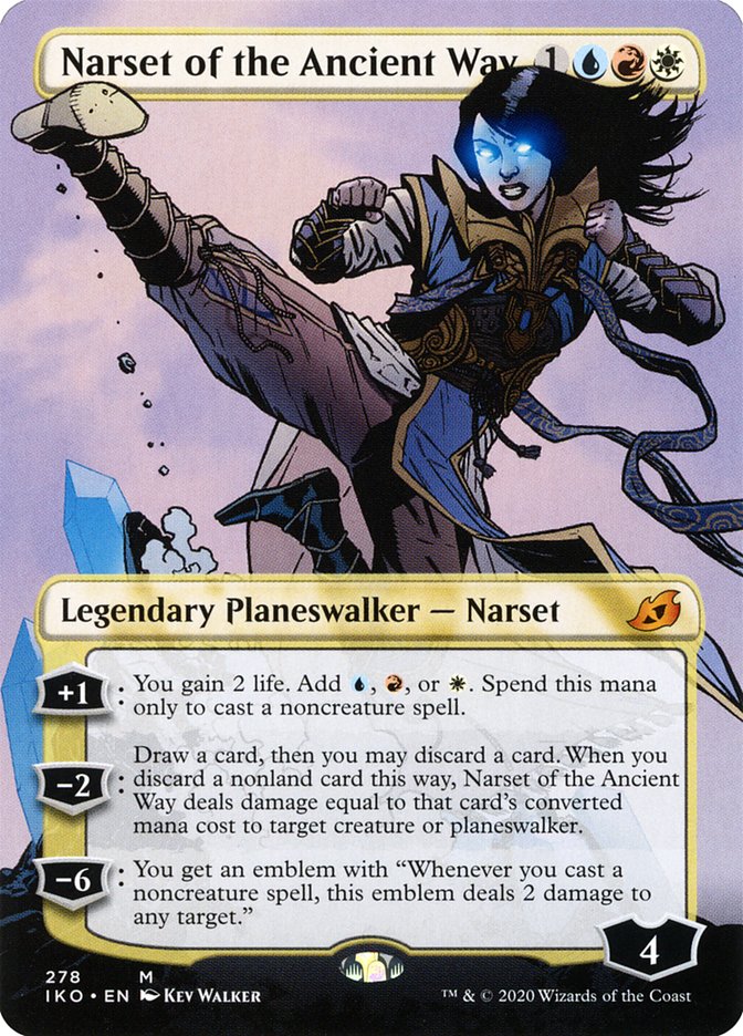 Narset of the Ancient Way (Borderless) [Ikoria: Lair of Behemoths] | Card Citadel