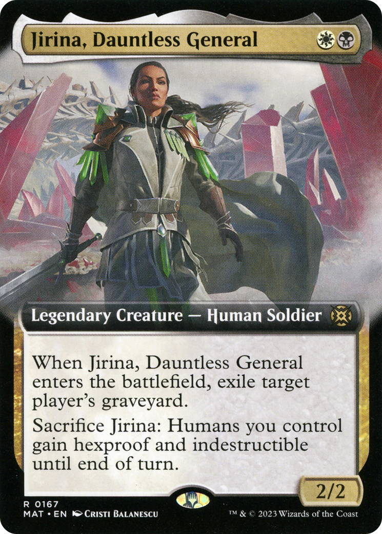 Jirina, Dauntless General (Extended Art) [March of the Machine: The Aftermath] | Card Citadel