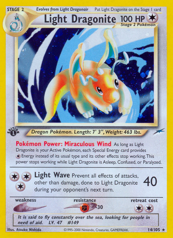 Light Dragonite (14/105) [Neo Destiny 1st Edition] | Card Citadel