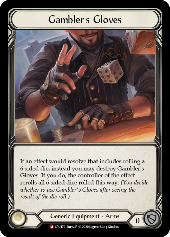 Gambler's Gloves [CRU179] (Crucible of War)  1st Edition Normal | Card Citadel