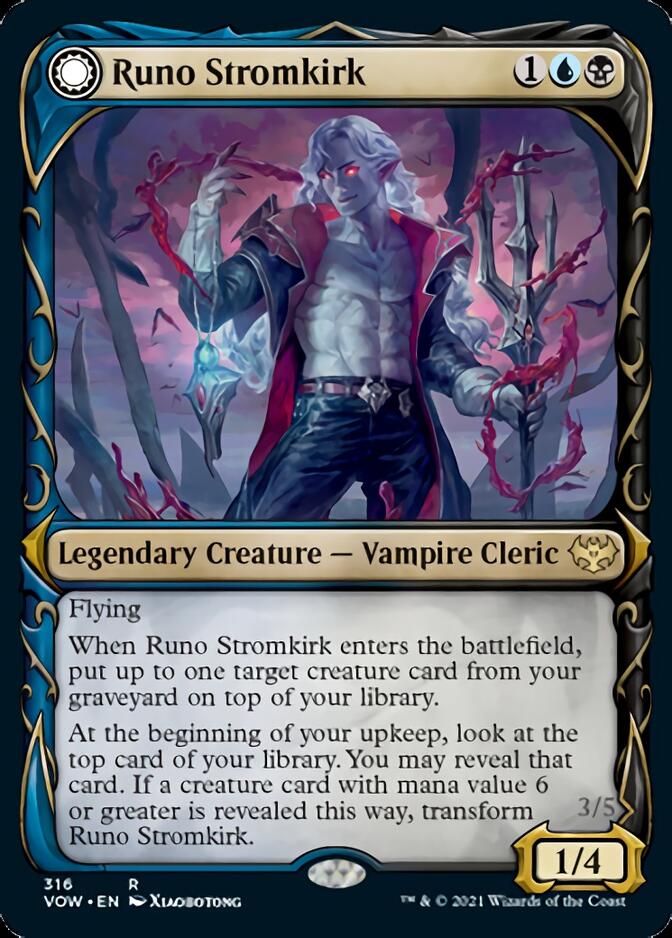 Runo Stromkirk // Krothuss, Lord of the Deep (Showcase Fang Frame) [Innistrad: Crimson Vow] | Card Citadel