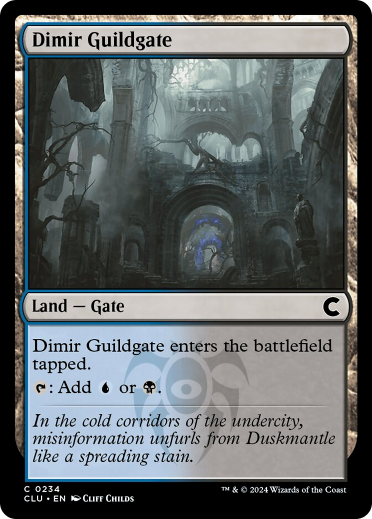 Dimir Guildgate [Ravnica: Clue Edition] | Card Citadel